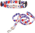 Lucky Love Dog - Easy Click Buckle Dog Collar with Leash Set Combo, Durable & Comfortable for Male & Female Dogs, Pet Collar for Small Dogs, Secure Fit - Sweet Berry Combo, XS