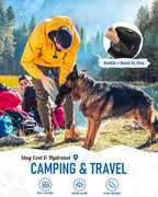 lesotc Dog Water Bottle, Portable Water Dispenser with Travel Water Bowl, Leak Proof Pet Travel Squeeze Bottle, Puppy Essentials Dog Stuff Accessories for Outdoor Walking, Hiking, Camping