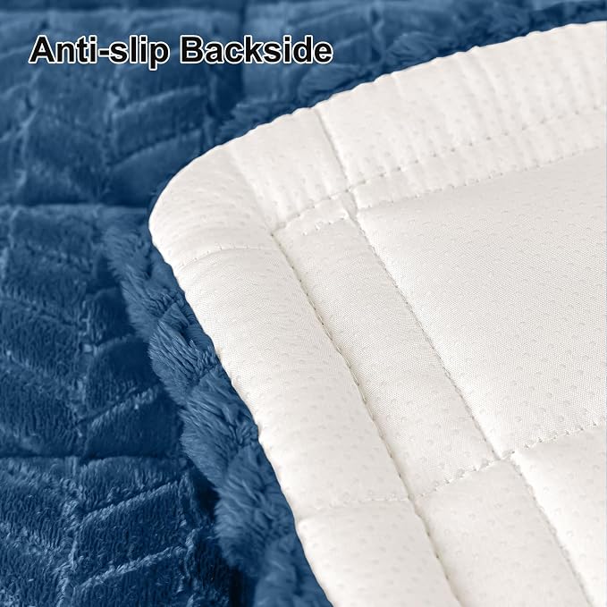 Smiry Couch Cover for Dogs, Non Slip Fuzzy Pet Sofa Covers Washable | Sofa Slipcovers for 2-3 Cushion Couch, Soft Thick Furniture Protector for Cats Dogs, Against Fur, Dirt, Scratch (35.4"x63")