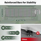 200" Extra Long Baby Gate Retractable Dog Gate for Outdoor/Indoor | 16ft Retractable Baby Gate Extra Wide Garage Gate, 48" Extra Tall Dog Gate Outdoor Retractable Driveway Fence Barrier, Gray