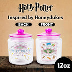 Silver Buffalo Harry Potter Hogsmeade Honeydukes Sweets, Glass Jar with Lid | Wizarding Treats, Cookie Snack Candy, Small Size