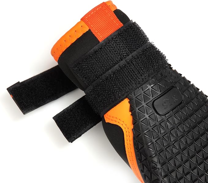Dog Shoes for Large Dogs Anti-Slip Dog Boots & Paw Protectors for Hot Pavement Waterproof Small Medium Large Dog Booties for Rainy Day Summer Hiking Winter Snowy Day Dog Booties 4PCS