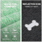 KYEESE 2Pack Dog Shirt, Lightweight Sun Protection Sleeveless Dog T Shirts for Small Dogs Boy, Breathable Pet Reflective Tank Top Summer Dogs Clothes for Outdoor Walking, Grey+Dark Green, M
