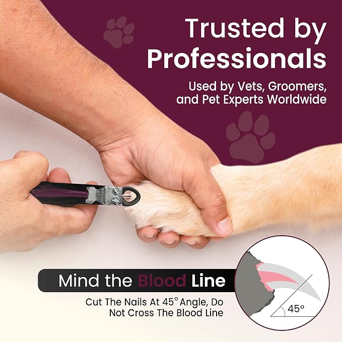Candy Series Dog Nail Clippers for Small to Medium Dogs – USA-Made Professional Guillotine Pet Nail Trimmer with Replaceable Blade System
