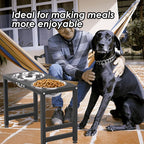 ADENGL Metal Elevated Dog Bowl for Large 𝐋𝐚𝐫𝐠𝐞 Raised Bowl Stand with Sprill Proof Mat and 2000ML Pet Bowls, Food & Water Bowls 16" Tall Dog Feeder for Large Breed