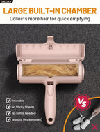 Pet Hair Remover Roller, Reusable Lint Roller for Dog and Cat Hair | Portable Pet Hair Roller with Large Fur Bin for Couches, Bedding, Car, Rugs & Furniture, No Refills or Batteries, Pet Homes