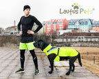 Waterproof Dog Rain Coat, Reflective Safety Strips & Leash Hole – Lightweight Adjustable Jacket for Medium Breeds - S, Yellow