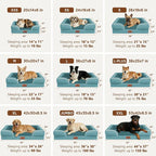 Comfort Expression Orthopedic Dog Beds for Large Sized Dog with Bolster | Waterproof Dog Couch Bed with Washable Cover & Non-Slip Bottom, Supportive Egg Crate Foam Large Pet Bed, 36x27 Inch
