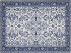 Lovewag Cat Litter Mat, Litter Box Mat, Indigo Garden, 36x48, 2 Pack | Washable litter mat cover, kitty litter mat & cat mat for litter box, litter trapping mat, prevents tracking, multi-cat
