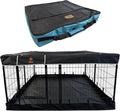 PJYuCien Puppy Playpen Plus Storage Bage with Bottom & Top Cover, 31.3" H | Heavy Duty, Dog Fence for Small Dogs, Foldable Square Pen, Indoor, Outdoor, Backyard Pasture, Camping, Protects Floors