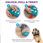 Outward Hound by Nina Ottosson Dog Casino Treat Puzzle Enrichment Toy, Level 3 Advanced, Turquoise