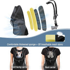 WOYYHO Pet Dog Carrier Backpack, Ventilated Small Dog Front Backpack | Small Dog Front Backpack, with Adjustable Straps, Safety Belt, Storage Pockets, for Travel Hiking Outdoor, Classic Black, M