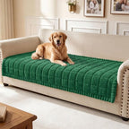 Smiry Couch Cover for Dogs, Non Slip Fuzzy Pet Sofa Covers Washable | Sofa Slipcovers for 3 Cushion Couch, Soft Thick Furniture Protector for Cats Dogs, Against Fur, Dirt, Scratch (35.4"x82.7")
