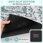 Unicorn Catcher 24"x15" Cat Litter Mat Non-Slip Washable Litter Box Mat | High-Density PVC Litter Catcher Mat Efficiently Traps Scattered Litter From Paws To Keep Floors Clean