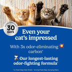 Fresh Step Advanced Heavy Duty Multi Cat Clumping Cat Litter with Febreze Freshness, Low Dust, Odor Control with Ammonia Block Tech, Compatible in Automatic Litter Boxes, 17.5 lb | Heavy Duty, Odor Control, 3X Odor-Eliminating Carbon, Ammonia Block Tec...