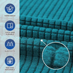 Stretch Chair Sofa Slipcover, Single Couch Cover,Peacock Blue | 1-Piece Washable Sofa Cover,Pet Friendly (31"-55") Furniture Protector Soft Jacquard Elastic Bottom for Dogs & Kids
