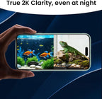 2026 Upgraded 2K Aquarium & Terrarium Pet Camera, Close-Focus Lens for Fish, Lizard & Reptiles, Easy Install, 5GHz Dual-Band WiFi, 24/7 Full Color Night Vision, Loop Recording, Motion Detection