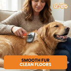 Self-Cleaning Slicker Brush for Dogs & Cats, Deshedding & Dematting | Retractable Bristles, Undercoat Tool for Long Haired Dogs, Non-Slip Handle, Detangler Comb for Mats & Shedding Fur