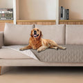 gogobunny 100% Double Sided Waterproof Dog Blanket Soft Pet Bed Cover Reversible Protect Furniture Couch Sofa Car for Puppy Large Dog Cat (Dark Stone/Light Stone, 30x90 Inch (Pack of 1))