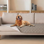 gogobunny 100% Double Sided Waterproof Dog Blanket Soft Pet Bed Cover Reversible Protect Furniture Couch Sofa Car for Puppy Large Dog Cat (Dark Stone/Light Stone, 30x90 Inch (Pack of 1))