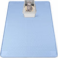 Silicone Cat Litter Mat for Litter Box 50”x35” Large Cat Mat, Blue | Waterproof, Non-Slip, Leak-Proof Rug Mat with Lip, Easy to Clean, Extra Large Litter Catcher Mat for Floor