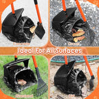 SlowTon Dog Pooper Scooper - 37.4" Long Metal Handle Adjustable Rake & Spade & Swivel Bin with 20 Waste Bags, Portable Pooper Scooper for Gravel Lawn Grass, Suit for Small Medium Large Dog | Adjustable, Portable, Non Breakable, with 20 Waste Bags, Swiv...
