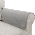 Couch Arm Covers, Sofa Arm Covers, Waterproof Armrest Covers for Sofa, Armchair, Loveseat, Non-Slip Recliner Arm Covers, Sofa Headrest Covers, Arm Chair Covers Set of 2 (Gray, 26"×26")