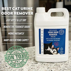 Instantly Urine Odor Remover & Eliminator for Cat Urine, Oxidizer Based Urine Cleaner for Carpets, Rugs, Mattress, etc. 128 Oz (1 Gallon)