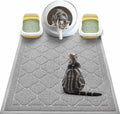 Cat Litter Box Mat, Kitty Premium PVC Pad, Durable Trapping Rug, Phthalate Free, Urine-Resistant, Scatter Control, XXL 47 x 36 Inch, Cadet Grey