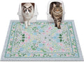 Glittme Cat Litter Mat, 33"x22" Non-Slip Washable Trapping Mat for Cats | Litter Trapping Mat With Thick PVC Coil To Catch Scatter, Soft On Paws And Waterproof Bottom To Protect Floors