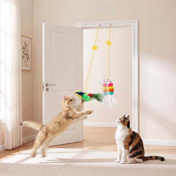 35 Pcs Interactive Cat Toys for Indoor Cats, S-Shaped Kitten Play Tube Toy | Collapsible & Space-Saving Cat Tunnel, Cat Wobble Toy, Cat Scratching Pad, Boosts Mental & Physical Health, Gift Box for Cat