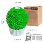 miwoowim Cat Face Scratcher Wall Corner Massage Comb, Self Grooming Brush | Catnip Feeder Toy with Catnip. Multi-purpose scratcher. Easy to install with adhesive tape. Removes loose fur