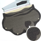 Cute Cat Litter Mat 24”x16”, Litter Box Mat, Litter Trapping Mat, Soft on Kitty Paws, Easy Clean, Anti Slip, Pet Accessories, Door Floor mats - TigerSpot Blackpaw