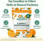Good Natured Brand | Carpet Deodorizer & Freshener Powder | 31 oz Pet Odor Eliminator for Strong Odor & Pet Urine | Fresh Natural Sweet Orange Scent | Safe for Homes with Pets