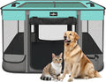 Paw Ballet Foldable Pet Kitten Playpen, Upgrade Waterproof Portable Dog Cat Playpen Kennel Tent for Small Cat Dog, Retractable Shade Cover, Indoor Outdoor Use for Small Pet.