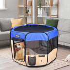 JESPET Pet Dog Playpens 36", 45" & 61" Portable Soft Dog Exercise Pen Kennel with Carry Bag for Puppy Cats Kittens Rabbits, Indoor/Outdoor Use