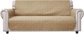 Ameritex Couch Sofa Slipcover 100% Waterproof Nonslip Quilted Furniture Protector Slipcover for Dogs, Children, Pets Sofa Slipcover Machine Washable (Sand, 68'')