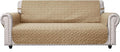 Ameritex Couch Sofa Slipcover 100% Waterproof Nonslip Quilted Furniture Protector Slipcover for Dogs, Children, Pets Sofa Slipcover Machine Washable (Sand, 78'')