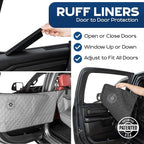 Ruff Liners XL Back Seat Extender for Dogs, Gray – As Seen on Shark Tank – Flat Bridge Platform for Full-Size Trucks, Stable Base, 400lb Support, Waterproof – Rigid Back Seat Cover for Dogs