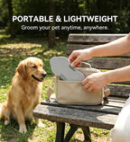Dog Nail Scratch Board with Hand Strap for Small Medium Large Pets | Portable Non-Slip EVA Dog Nail File Scratcher Board, Stress-Free Silent Nail Grinder Trimming Tool, Lightweight