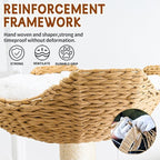 SHODMI 54-Inch Modern Cat Tree Tower, 3 Flower Basket Beds for Indoor Cats | White cloud mat, 5-level multi-cat design, 8 cm thick sisal posts, stable base, interchangeable cooling and plush mats