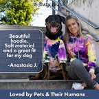 Spark Paws Dog Hoodie – Premium Dog Sweater for Small, Medium, and Large Dogs | Warm Outfits for French Bulldogs, Pitbull, Puppy, Winter Jacket Alternative - Berry Lemonade - M
