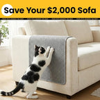 Conlun Cat Scratcher Mat,Natural Sisal Cat Scratch Pad,Horizontal Floor Cat Scratching Pads Rug for Indoor Cats Grinding Claws Nails,Cat Furniture Protector for Couch & Carpets & Sofas | High-density Sisal Cat Scratching Pad Rug, No Fraying, Mess-free,...