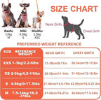 Puppytie XS Dog Harness and Leash Set, Orange, XS (4.5-11 lbs) | Extra Small Dog Harness, Puppy Harness and Leash, Soft Lightweight and Adjustable, Xsmall Dog Harness for Daily Walks