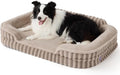 LE SURE Cute Cozy High Back Orthopedic L Plus Dog Bed,38" Hazel | Waterproof Pet Bed with Sides, Aesthetic Comfy Egg-Crate Foam Pet Couch Sofa, Removable Washable Cover, Non-Slip Bottom