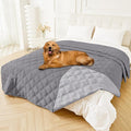 Smiry Waterproof Dog Bed Cover, Reversible Pet Blanket for Sofa Couch | Soft Washable Dog Blanket, Leakproof Couch Cover for Dogs Cats & Furniture Protection, 82x120, Grey/Light Grey