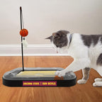 Cat Scratch Toy NCAA Arizona State Sun Devils Reversible Basketball Court Felt/Cardboard Cat Scratcher. Interactive Cat Ball Bell Tracks. 6-in-1 CAT Toy. Cat Wand Poll. Catnip-Filled Plush Basketball