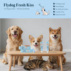 FlyDog Fresh Kiss Remineralizing Toothpaste for Dogs & Cats, Vet Approved Nano-Hydroxyapatite Dog Toothpaste - Rebuild Enamel, Remove Tartar & Plaque, Freshen Breath, Plant-Based 3.5oz (Peanut Butter)