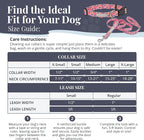 Lucky Love Dog - Easy Click Buckle Dog Collar with Leash Set Combo, Durable & Comfortable for Male & Female Dogs, Pet Collar for Small Dogs, Secure Fit - Floral Rosie Combo, X-Small