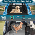 Veckle SUV Cargo Liner for Dogs - Trunk Cover with Bumper Flap Protector | Waterproof Pet Cargo Cover with Side Flaps, Dog Car Seat Cover with Non-Slip Trunk Mat, Prevents Scratches Pet Hair Mud Dirt